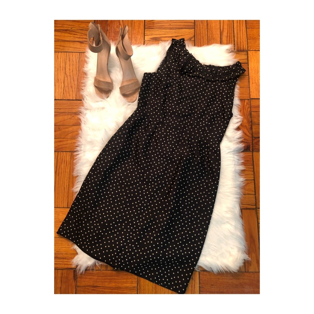 Kate Spade Courtney Black Polka Dot Sheath Dress